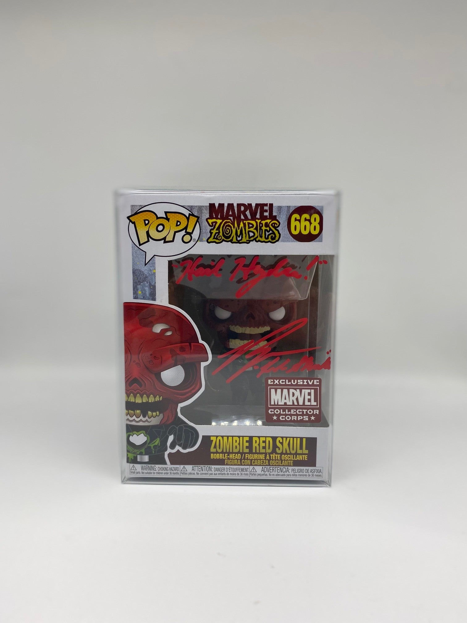 Wallpaper #26VxOJMBVBiSkHCaNo1f37 Signed Zombie Red Skull Funko Pop 668