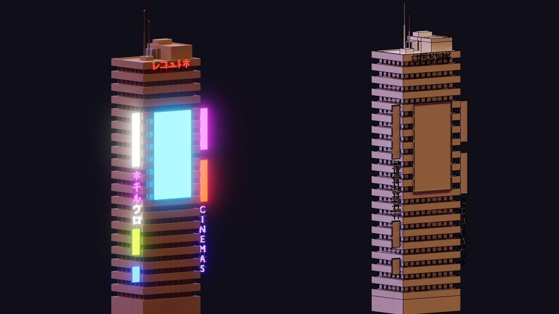 Wallpaper #nGgOHJMBSpphPi3-CSHM49 Cyberpunk City 3D Model by Korboleev