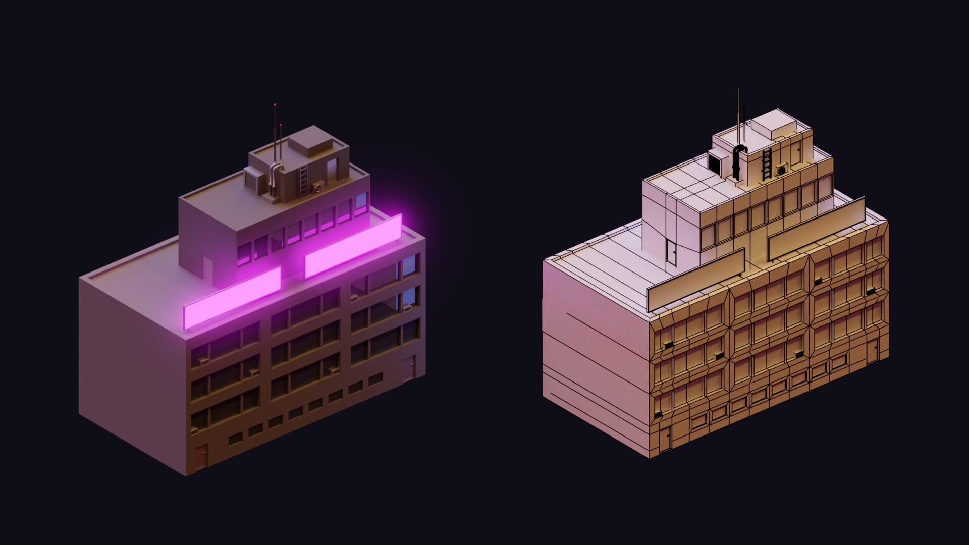 Wallpaper #nGgOHJMBSpphPi3-CSHM131 Cyberpunk City 3D Model by Korboleev