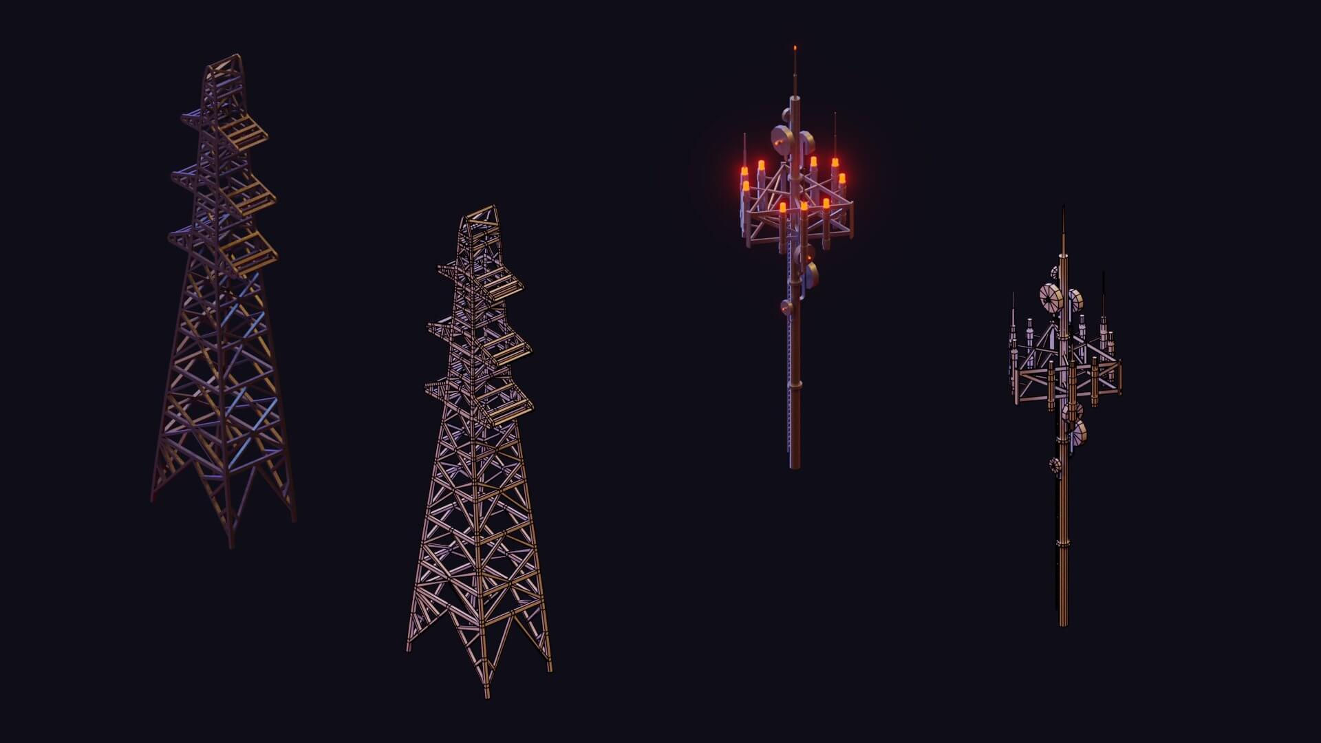 Wallpaper #nGgOHJMBSpphPi3-CSHM187 Cyberpunk City 3D Model by Korboleev