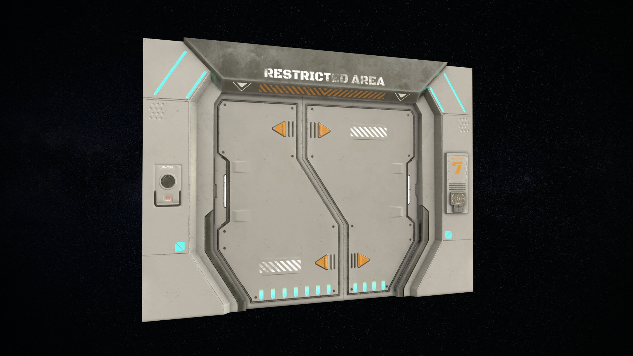Wallpaper #NWegBpMBSpphPi3-J8JF475 Sci Fi Door Version 2 3D Model by Mswoodvine