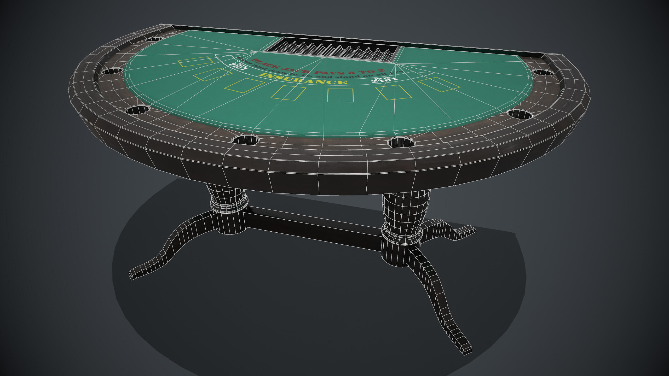 Wallpaper #LQPxZZMBpyOg8YnEktpT240 Blackjack Table Pbr 3D Model by Yuribarinov