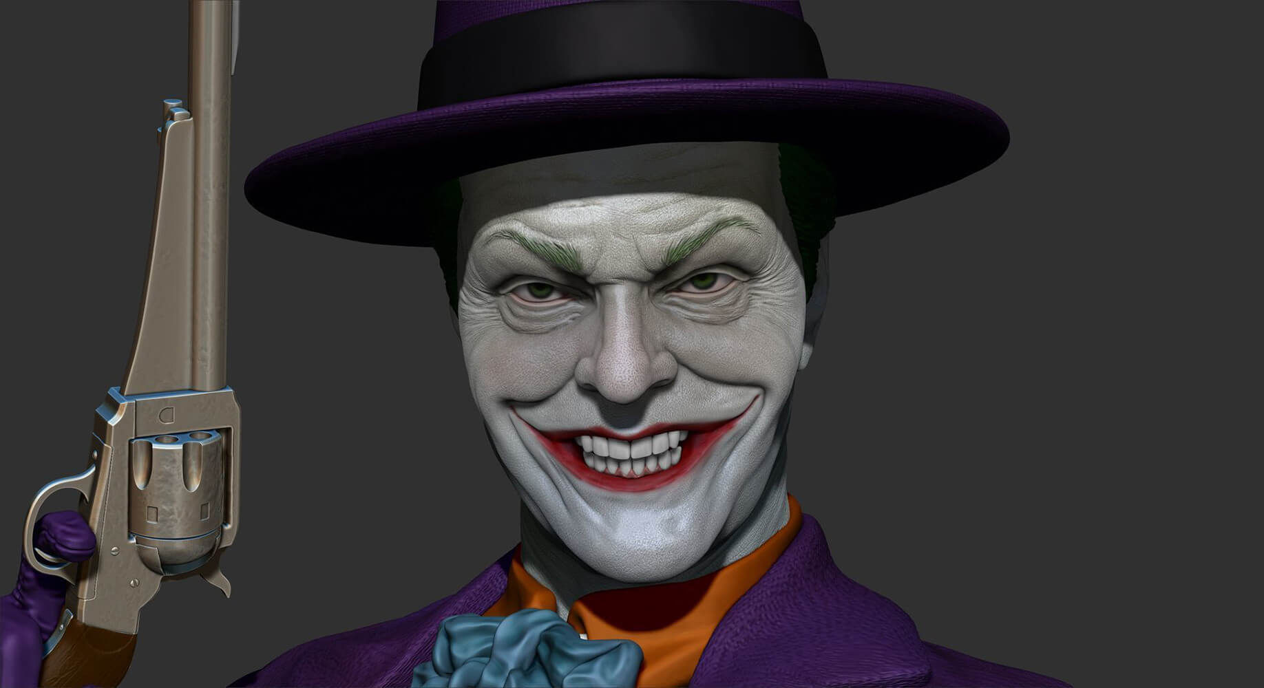 Wallpaper #ZXJ4MpMBX2lk1u3opFqr69 Joker Jack Nicholson 3D Print Model by 3dmodeldesigner