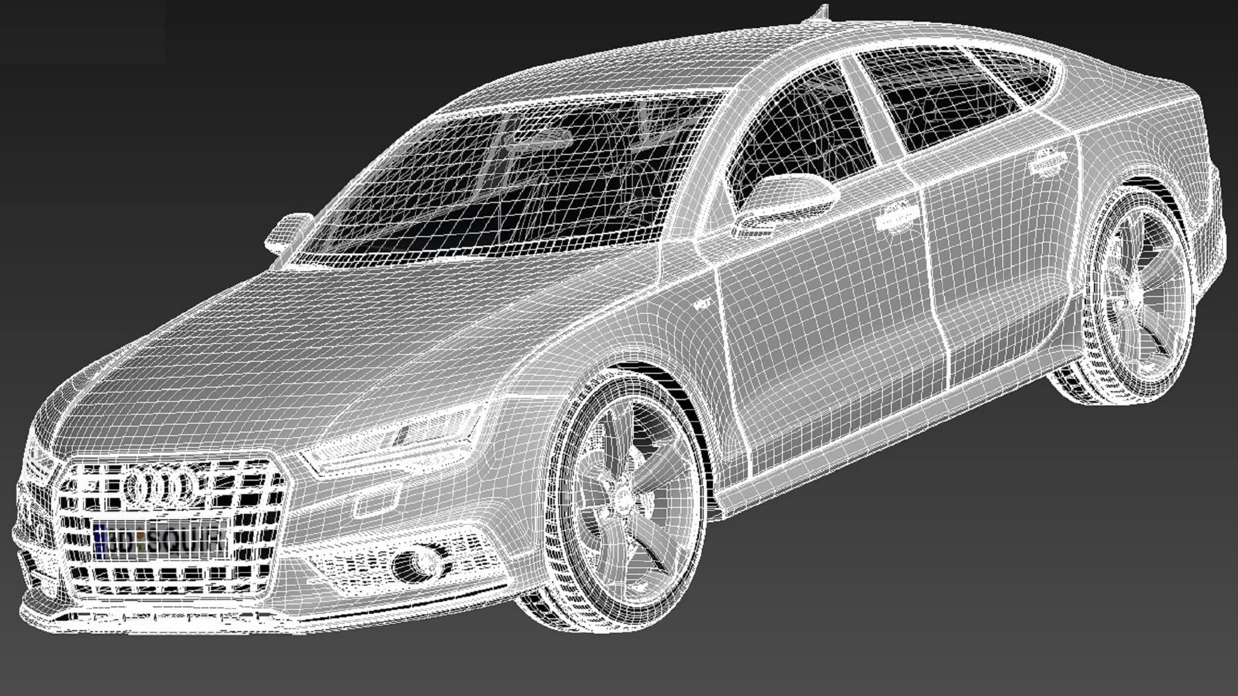Wallpaper #AGhmGZMBSpphPi3--xeo281 Audi S7 Sportback 2015 3D Model by Squir