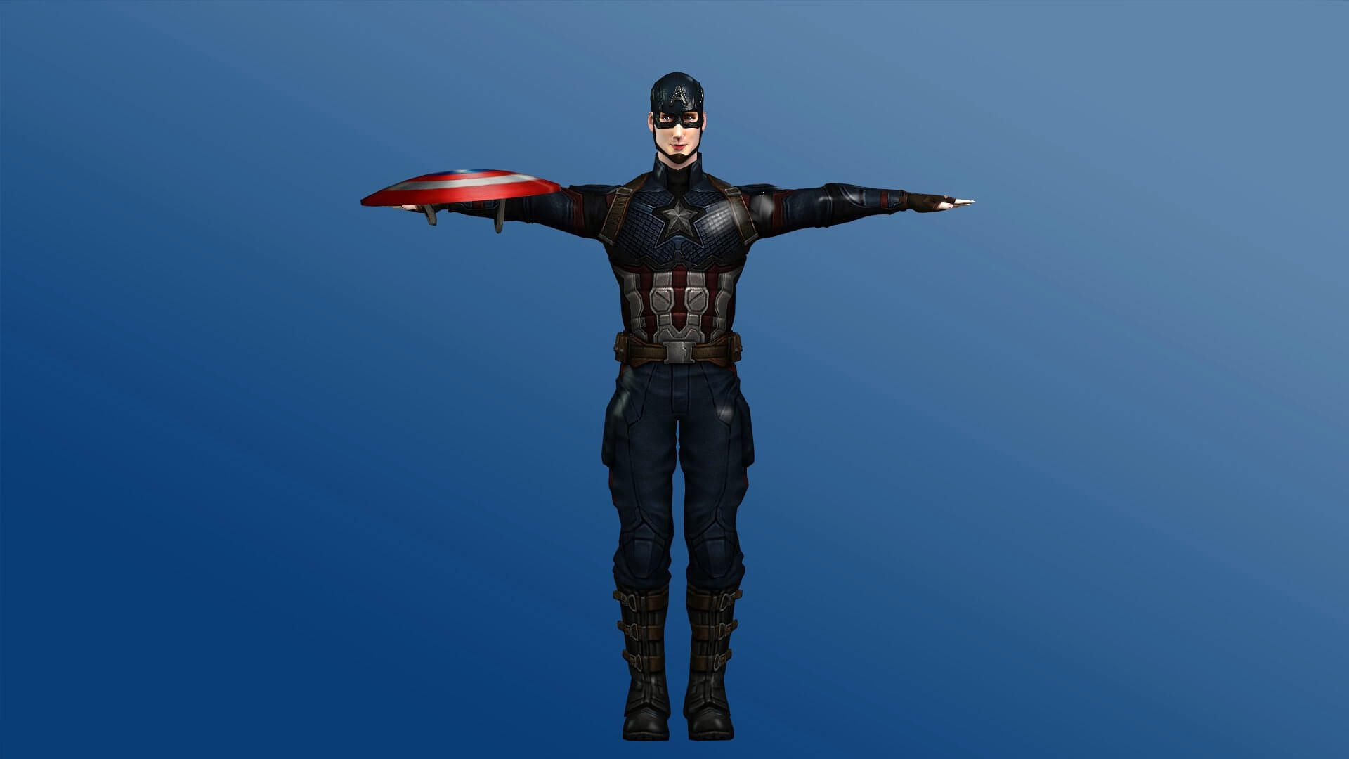 Wallpaper #PhUvtY4BmMigT4UnFlPX29 Captain America 3D Model by Bappyshuvo