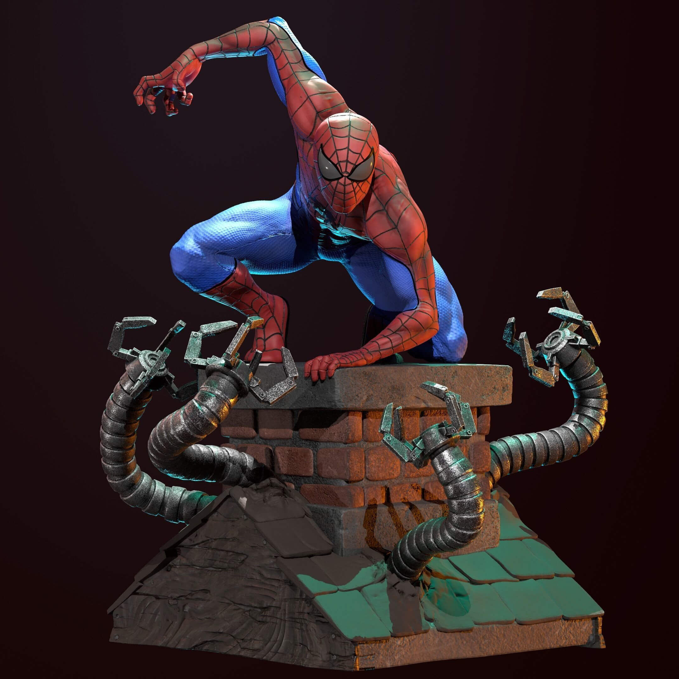 Wallpaper #Apwq4pIBZHQxiYarib-L462 Statue Spiderman Ubicaciondepersonascdmxgobmx