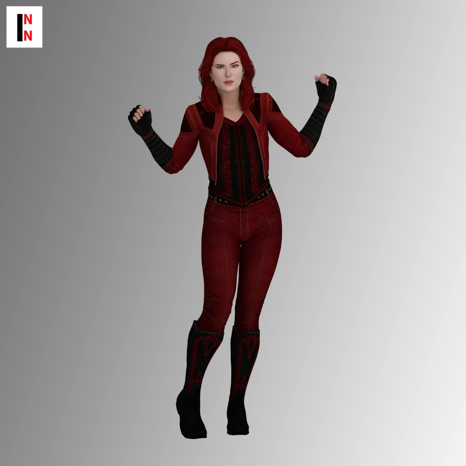 Wallpaper #180e5 Scarlet Witch Pixel Art