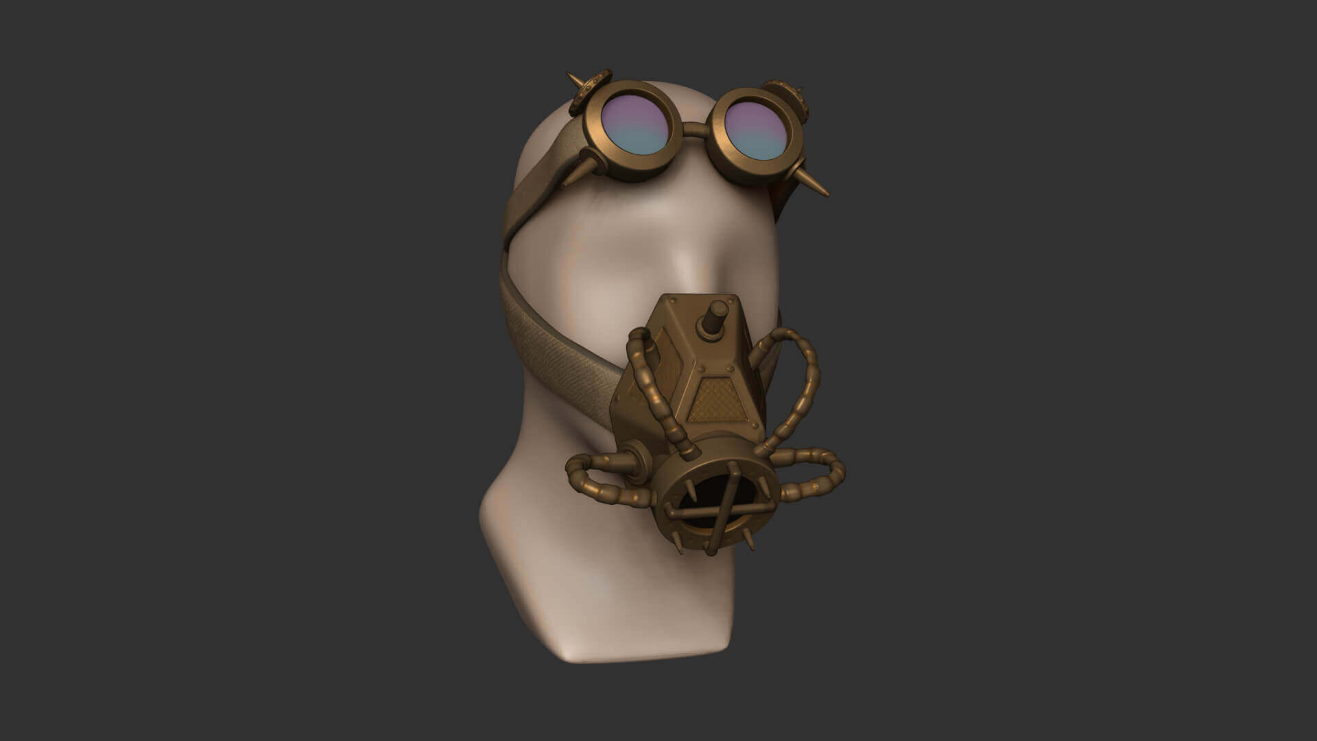 Wallpaper #27iuPpIBJvJKYCmE4csH50 Steampunk Gas Mask 3D Model by Gsommer