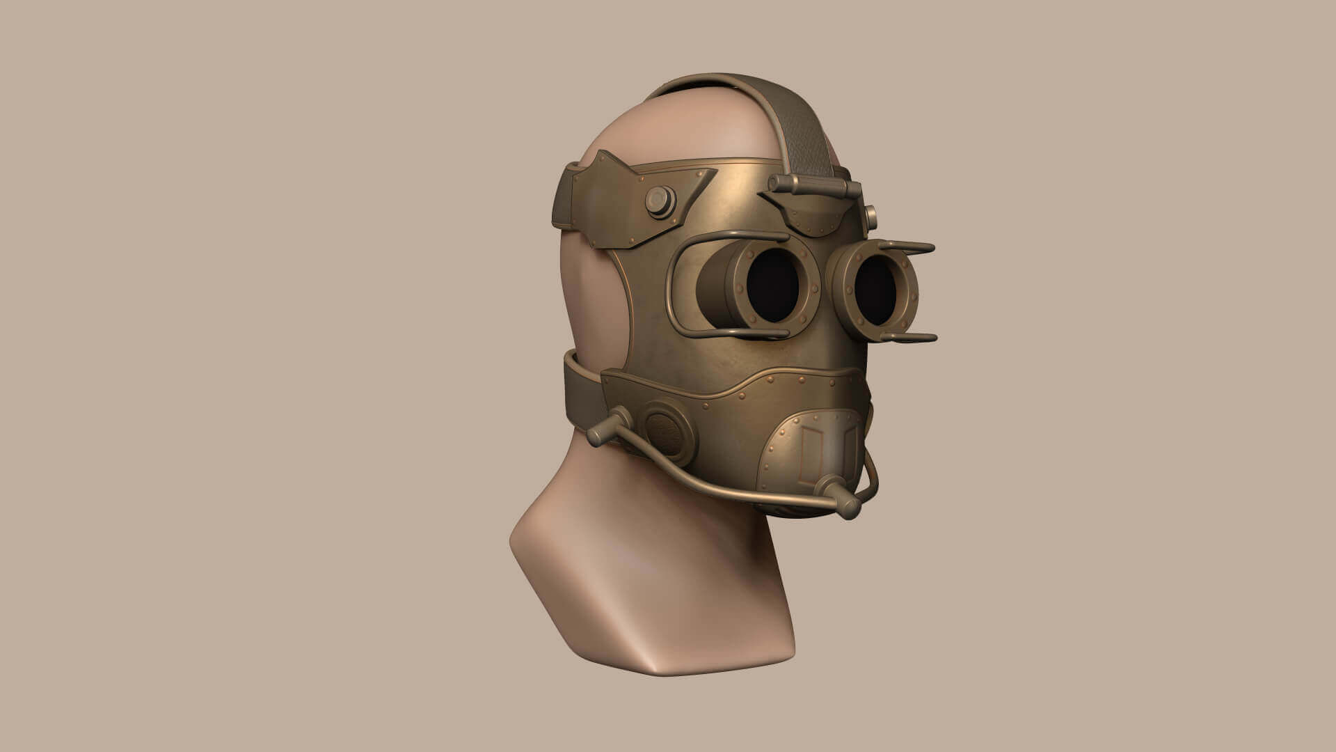 Wallpaper #27iuPpIBJvJKYCmE4csH33 Steampunk Mask 3D Model by Gsommer