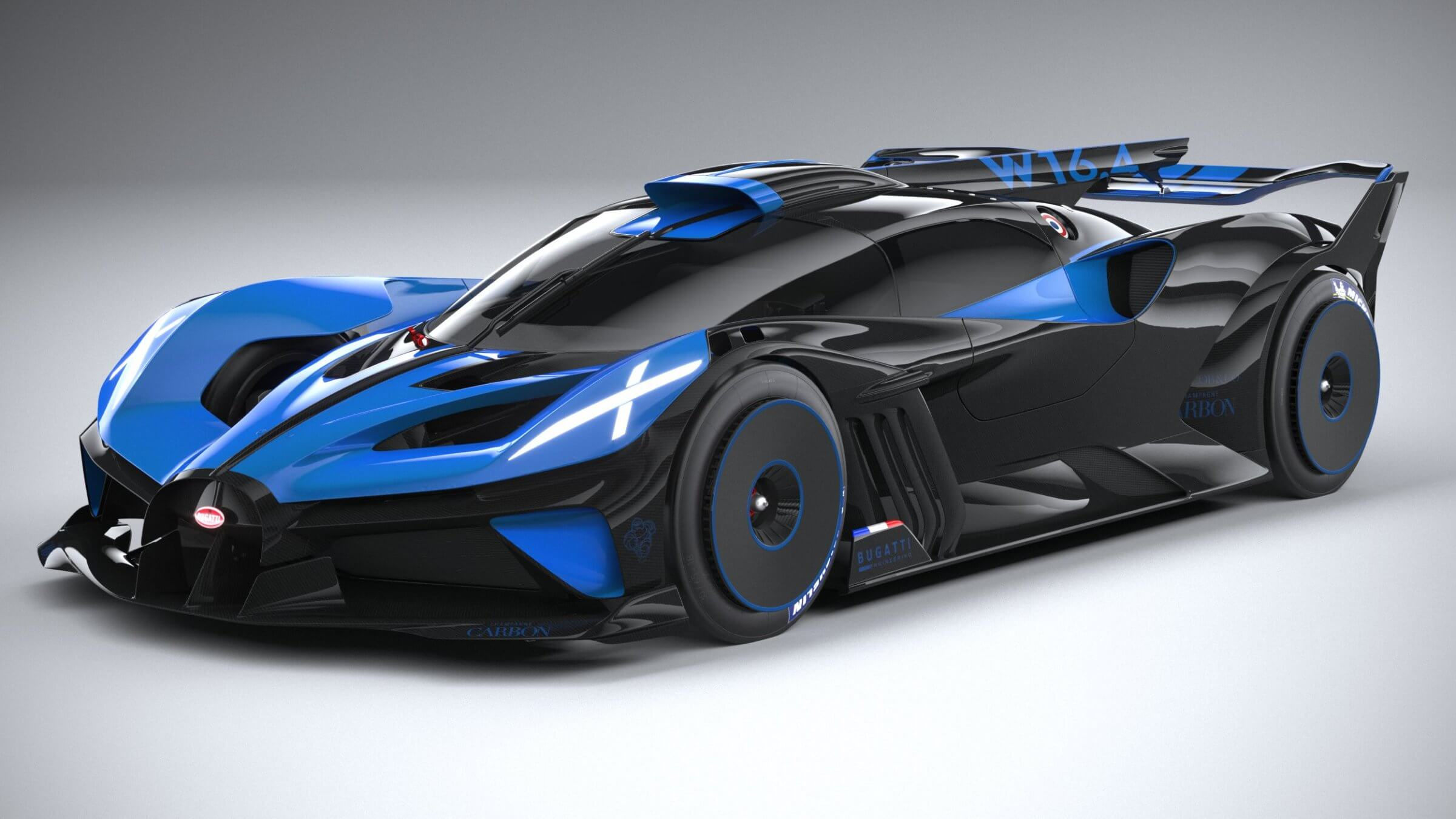 Wallpaper #sWdVDZMBSpphPi3-1uSR214 Bugatti Bolide Concept 2020 3D Model by Squir