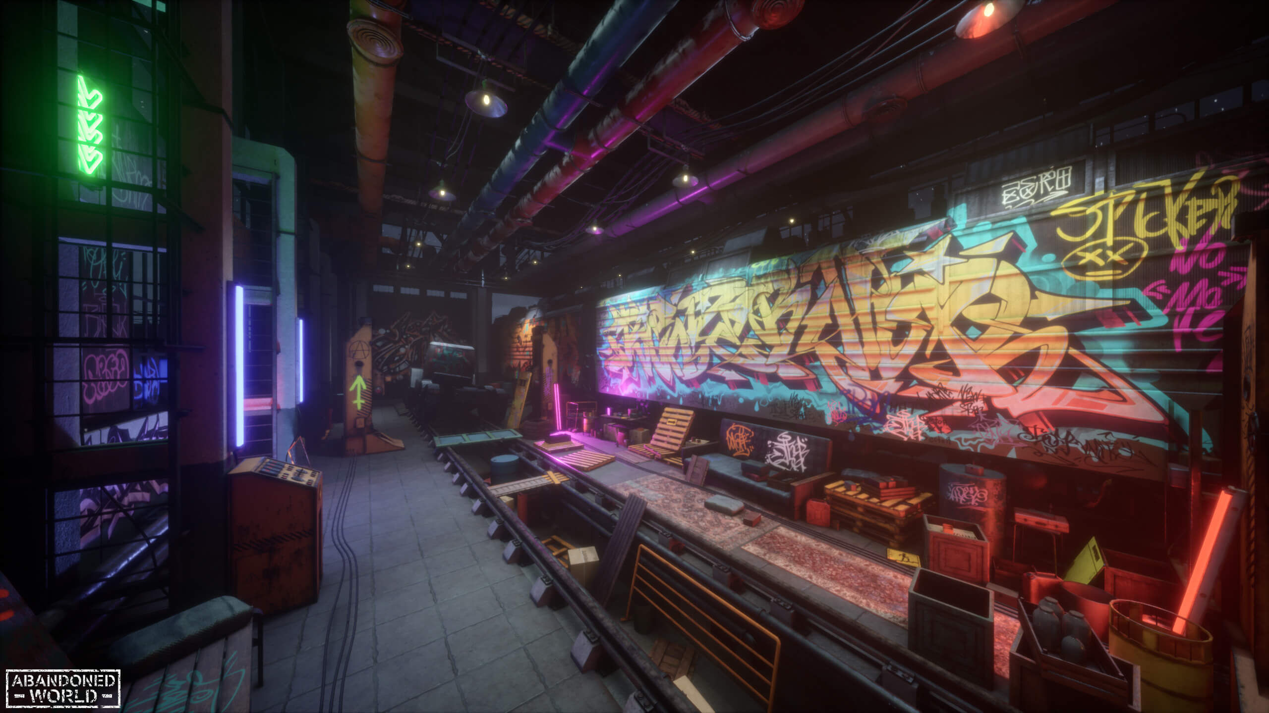 Wallpaper #jGfKAZMBSpphPi3-A6zd28 Graffiti Contest Scene a Cyberpunk Style for Renderhubcom Renderhub