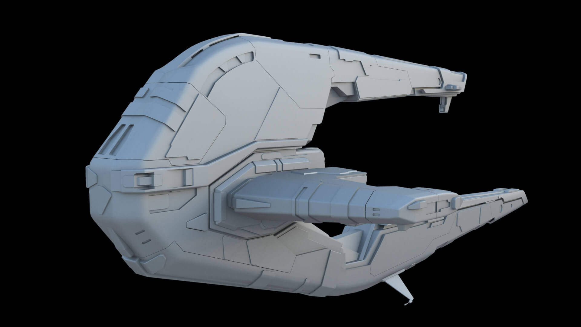 Wallpaper #f0KzPJMBOBpx0NhmG8Ga229 Sci Fi Spaceship 3D Model by 3dmode