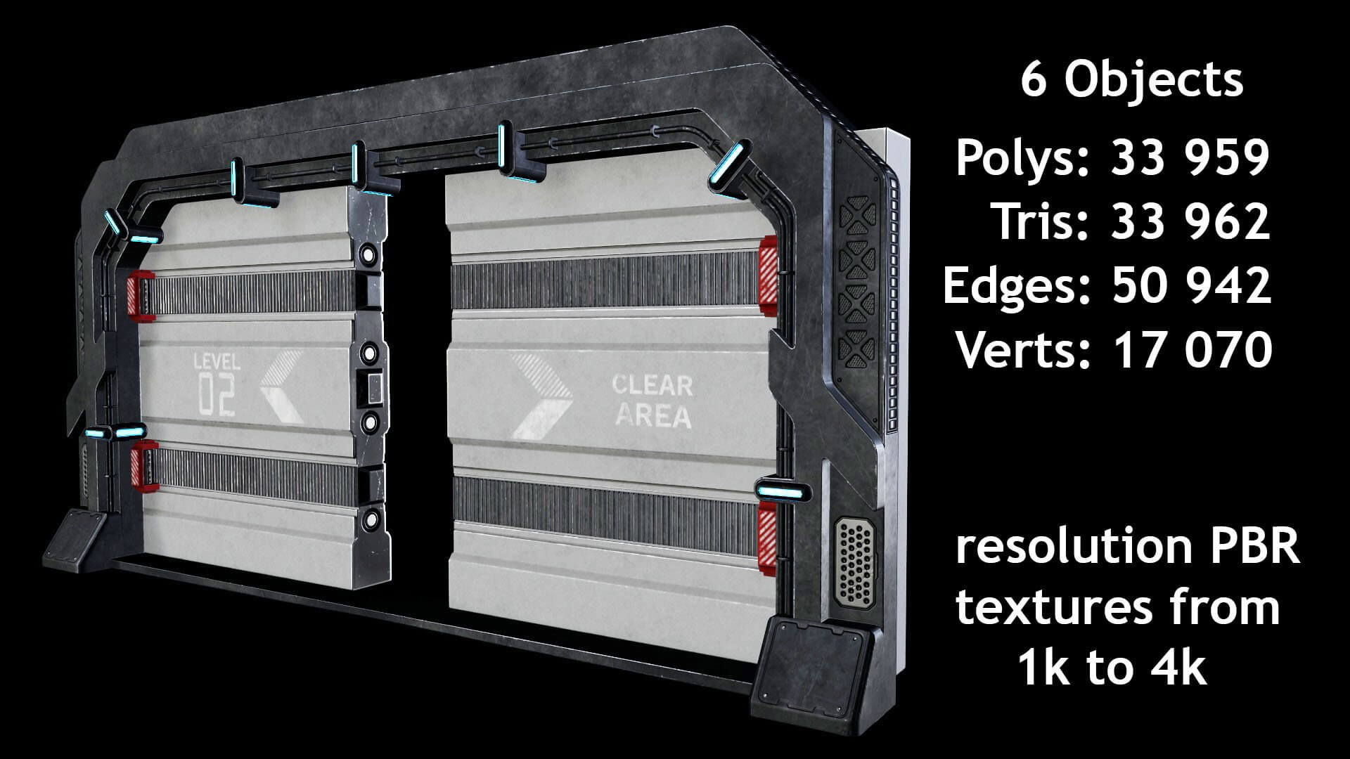Wallpaper #F2gVHZMBSpphPi3-LCUb228 Sci Fi Space and Bunker Doors 3D Model by 3dsorigami