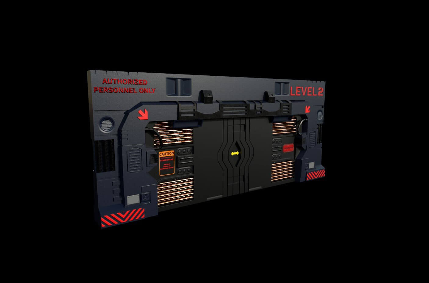 Wallpaper #NWegBpMBSpphPi3-J8JF38 Sci Fi Gate 3D Model by Metalfreakqx