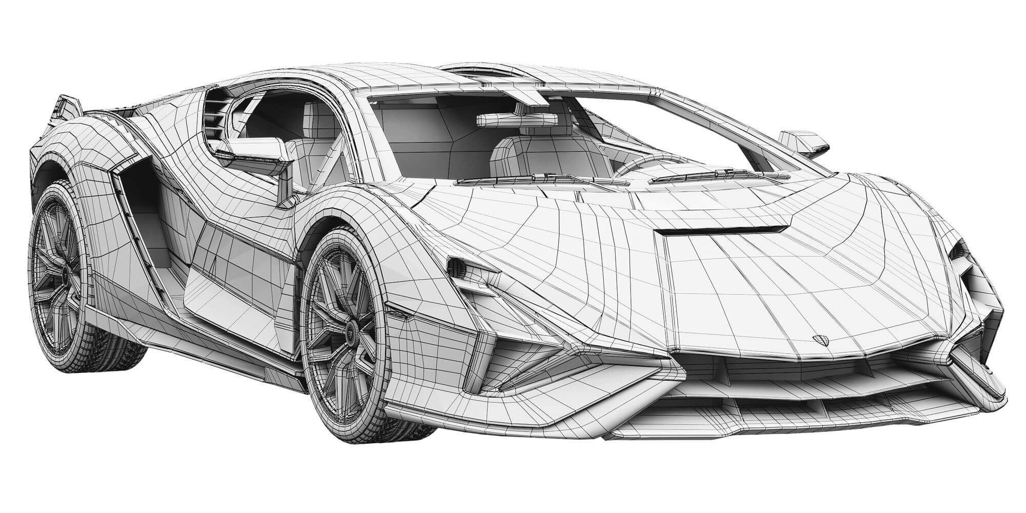 Wallpaper #2meb55IBSpphPi3-_DiQ254 Lamborghini Sian 3D Model by Zifir3d