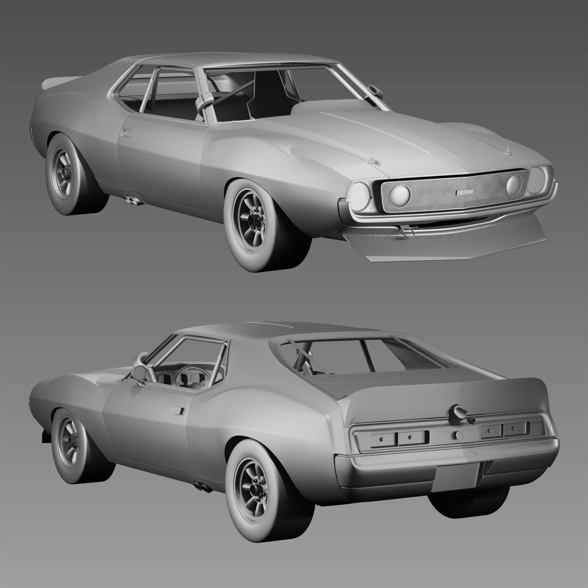 Wallpaper #VUDDL5MBJhL2WPbagr7h266 Amc Javelin Sunoco 3D Model by Sta 84