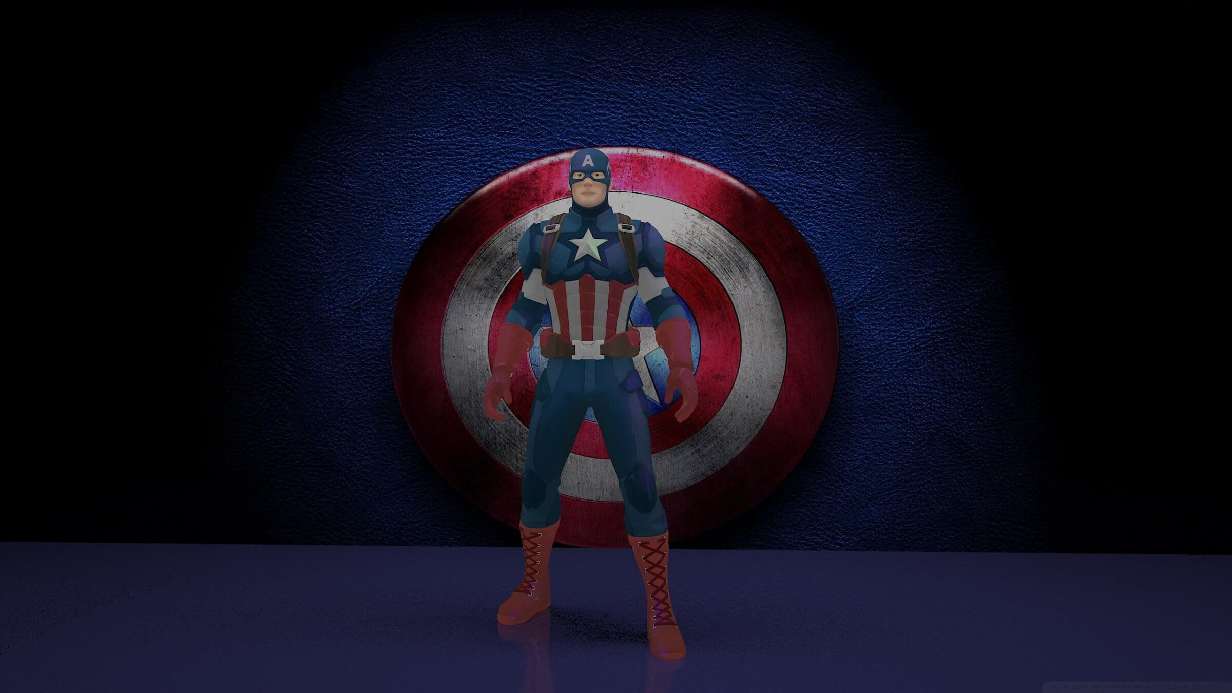 Wallpaper #PhUvtY4BmMigT4UnFlPX42 Captain America 3D Model by Davedtaylor