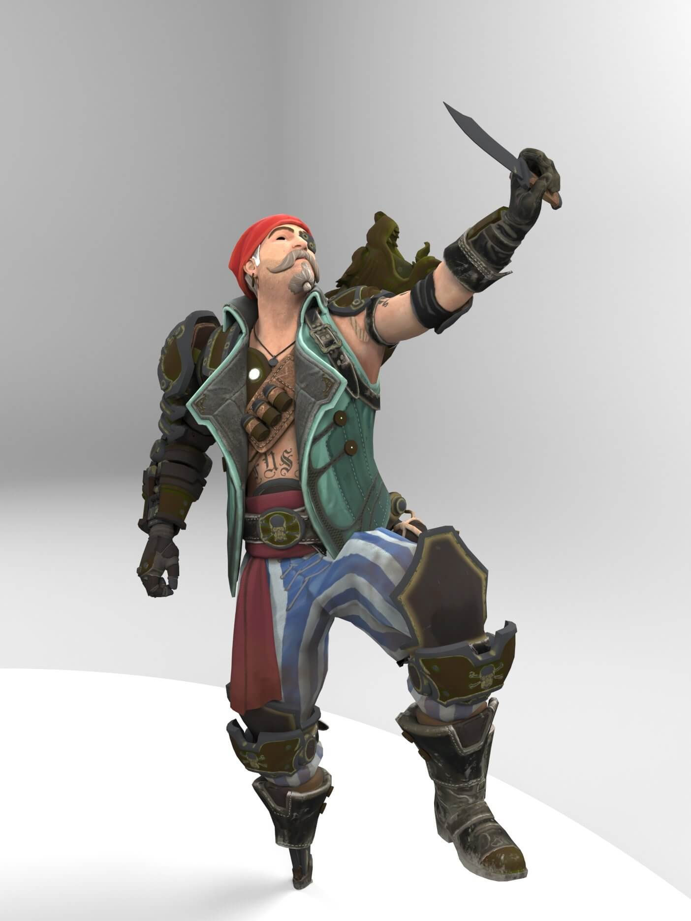 Wallpaper #Ueq0VZMBlwTYPL18GQ5U139 Fuse Pirate Apex Legends 3D Model by Pink Lolo