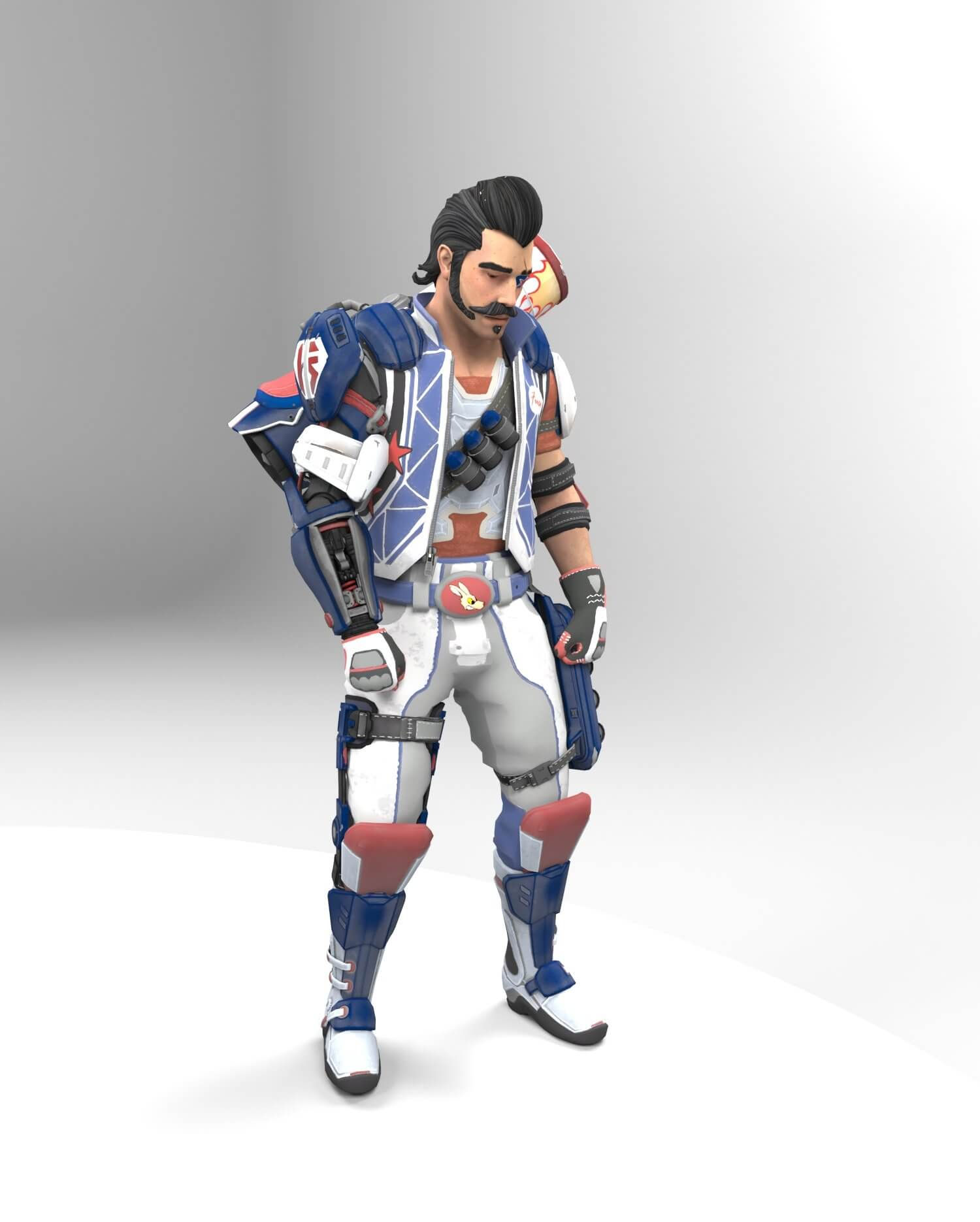 Wallpaper #Ueq0VZMBlwTYPL18GQ5U182 Fuse Daredevil Apex Legends 3D Model by Pink Lolo