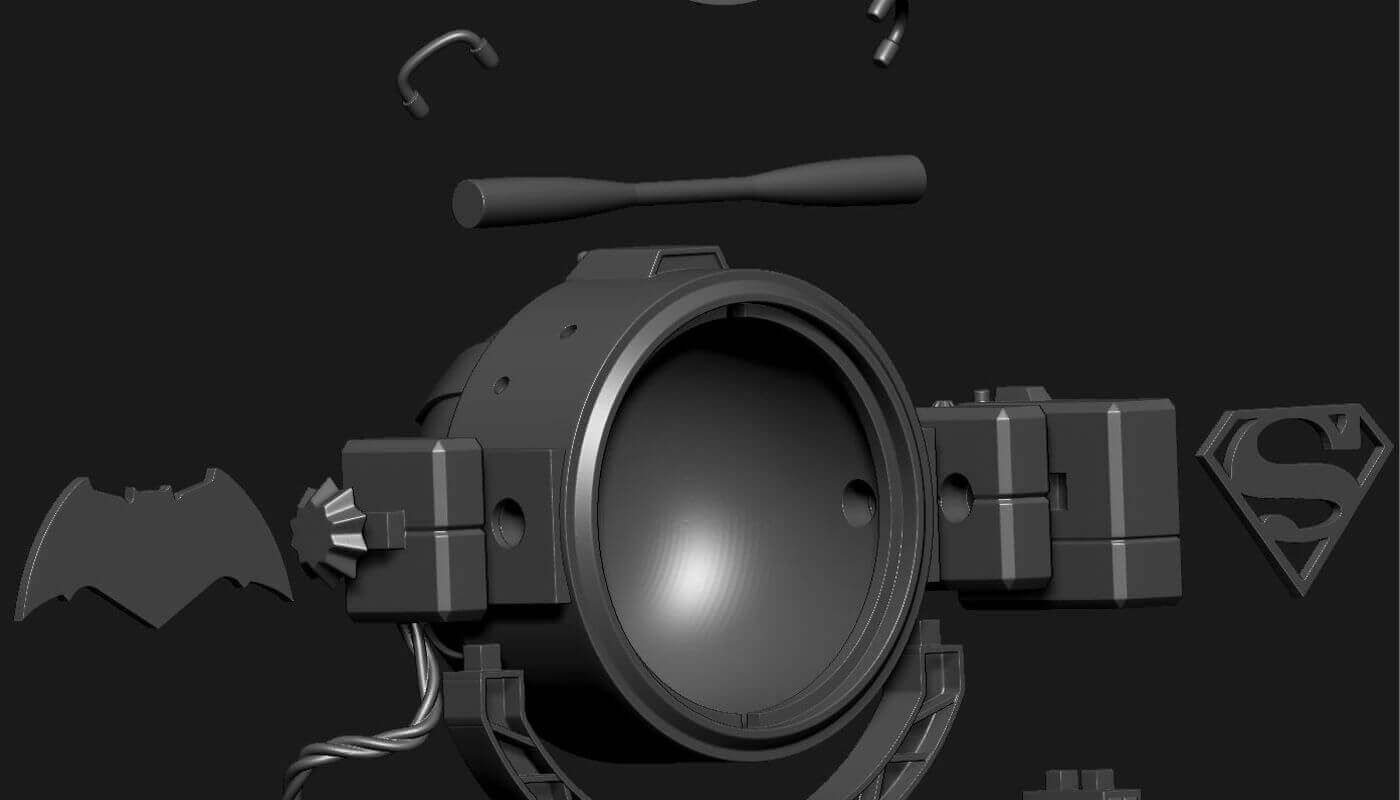 Wallpaper #wWh_I5MBSpphPi3-JTVO11 Batman Superman Justice League Signal Light 3D Print Model by