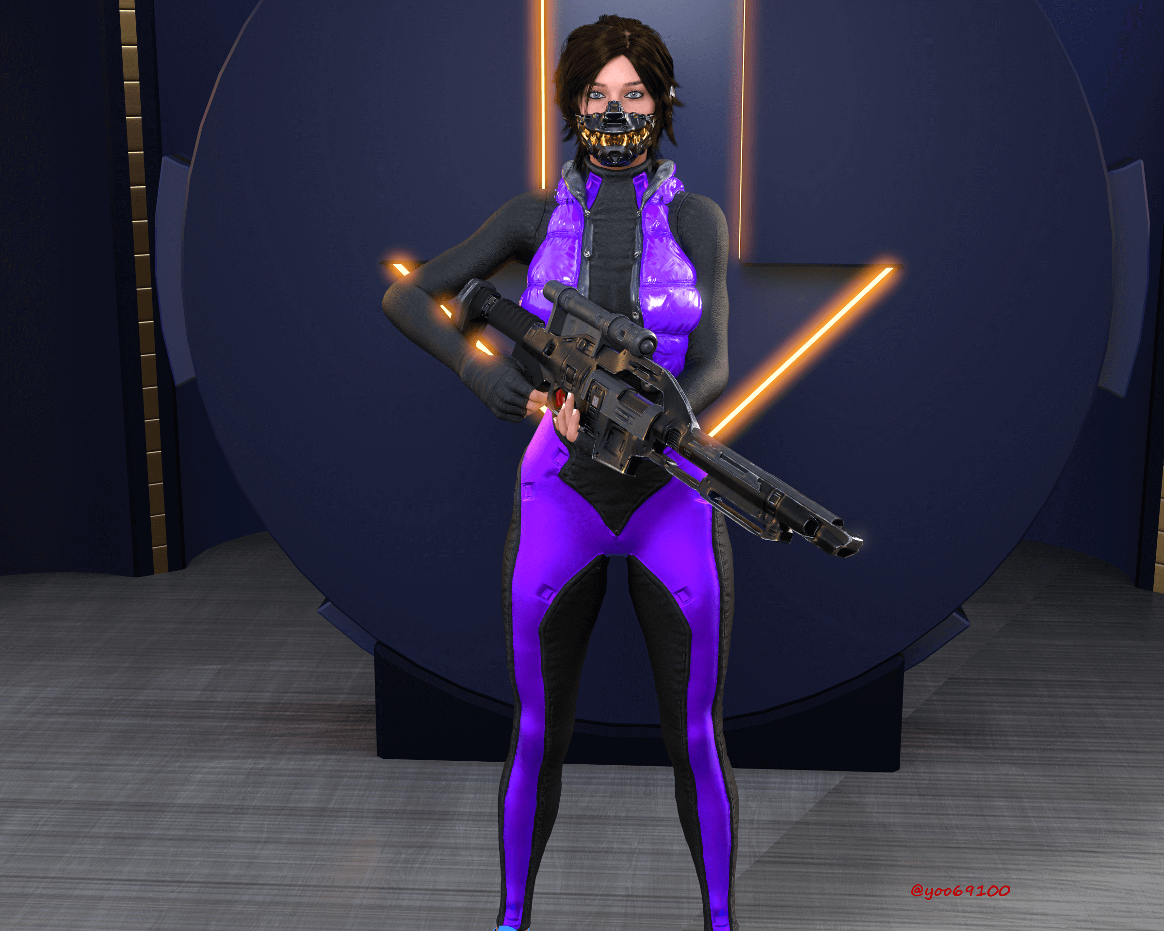 Wallpaper #6zv1bJcBSWmA-tzpdI3M112 Cyberpunk Girls 3D Render Renderhub Gallery Vrogueco