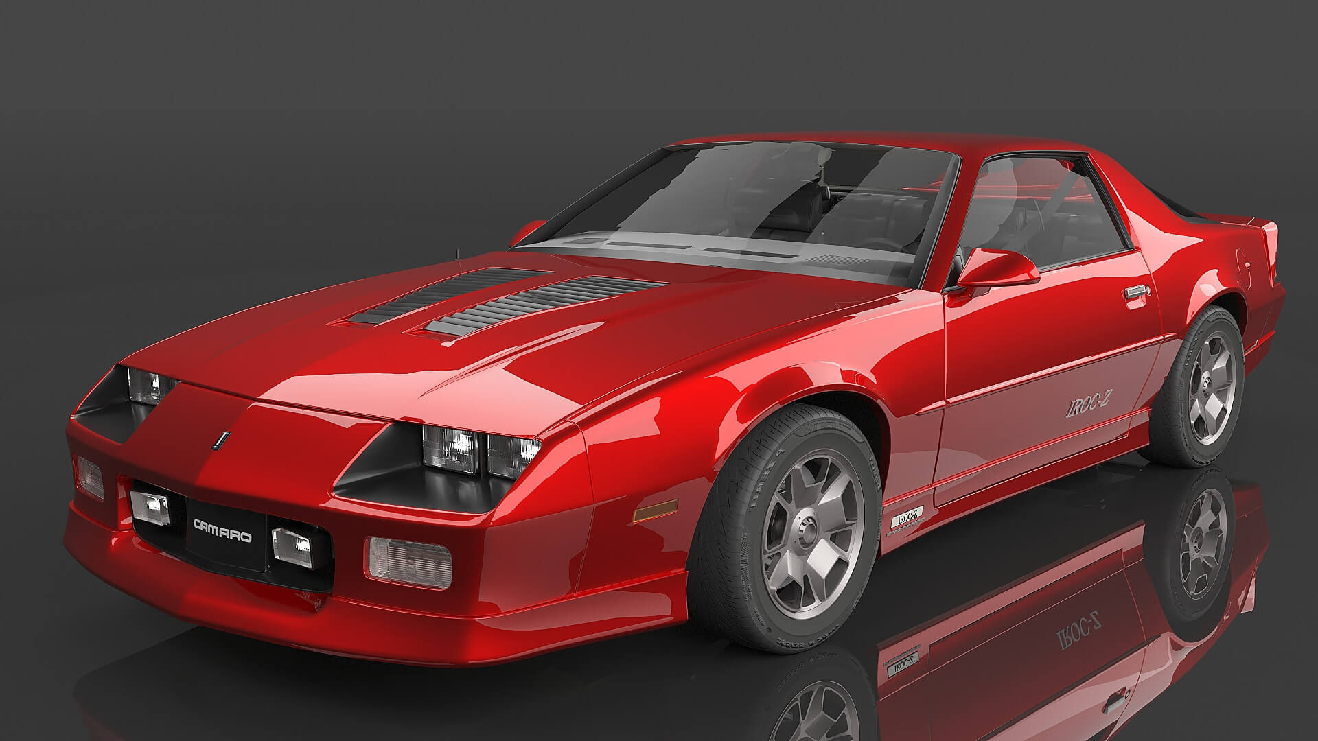 Wallpaper #jTUHk5cBk_lpvpaliJVd41 1990 Chevrolet Camaro Iroc Z 3D Model by Msasdt