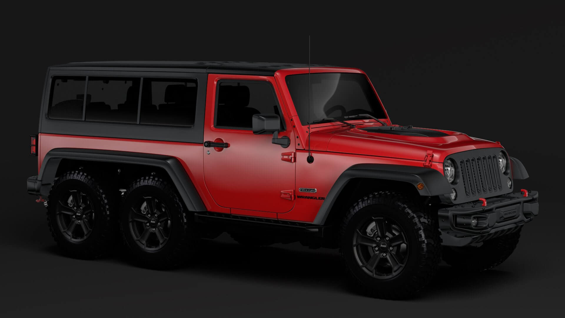 Wallpaper #ahncO48BtGB6xQ78mbLb23 Jeep Wrangler 6x6 Rubicon Recon Jk 2017 3D Model by Creator 3D