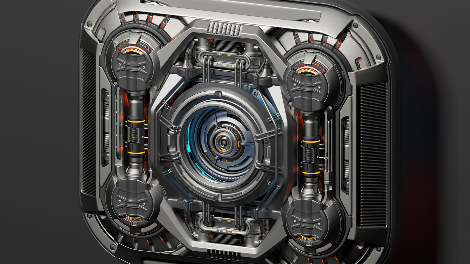 Wallpaper #f0KzPJMBOBpx0NhmG8Ga313 Sci Fi Kitbash Complex Spaceship Panels 3D Model by Mykola1985