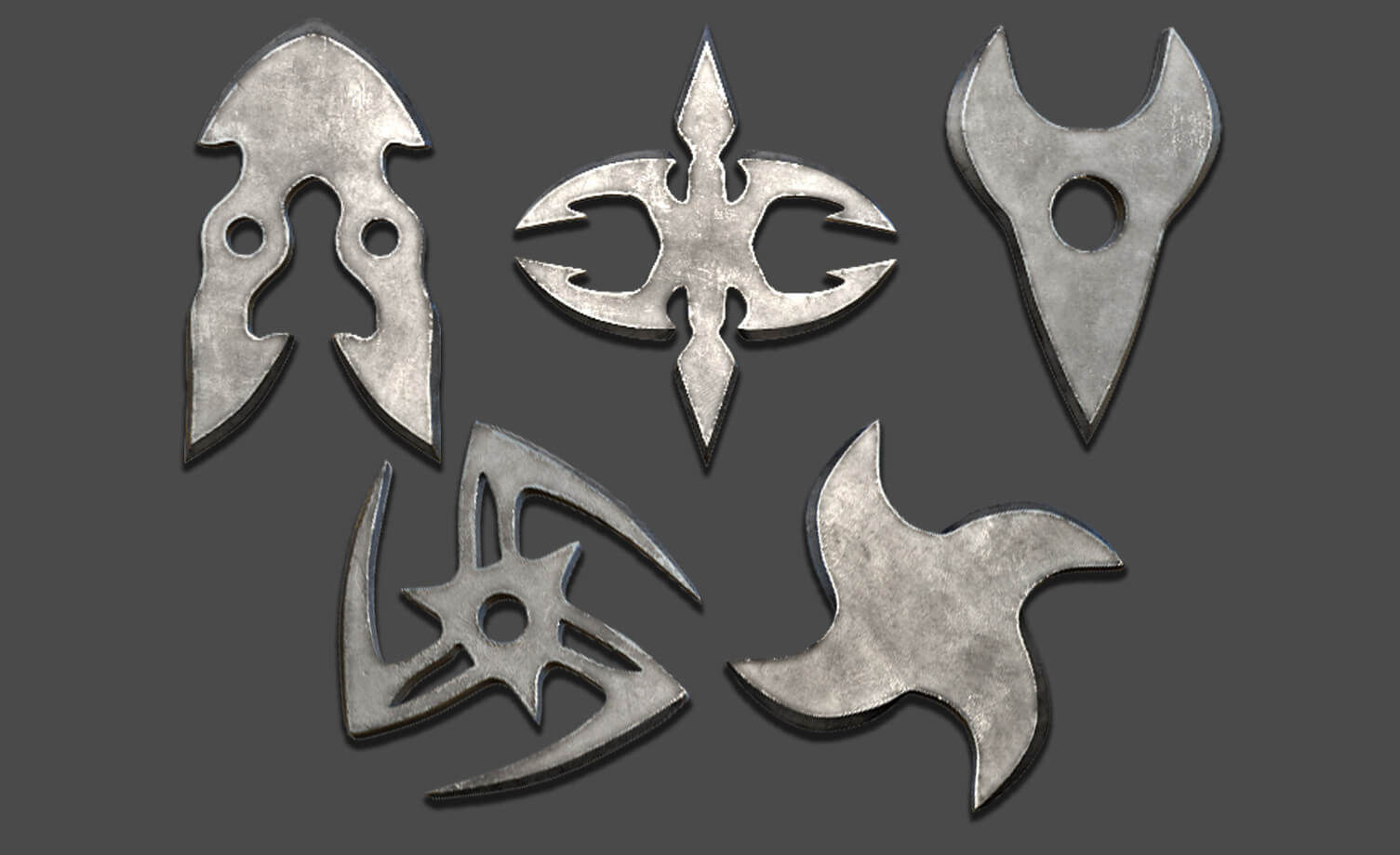 Wallpaper #N2euB5MBSpphPi3-8McL96 25 Shuriken Models with Imm Brush Vol 3 3D Model by Netleon
