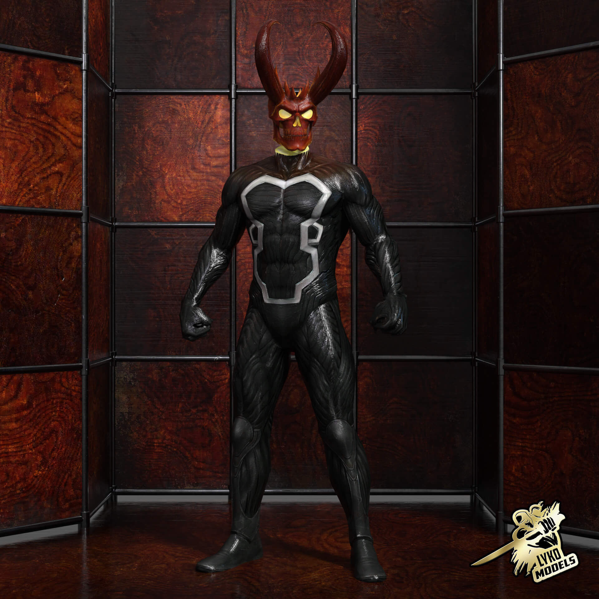 Wallpaper #g_TPOpMBKFX8bn3rq3n_260 Marvel Ghost Rider King of Hell Outfit for G8m Daz Content by Lykomodels