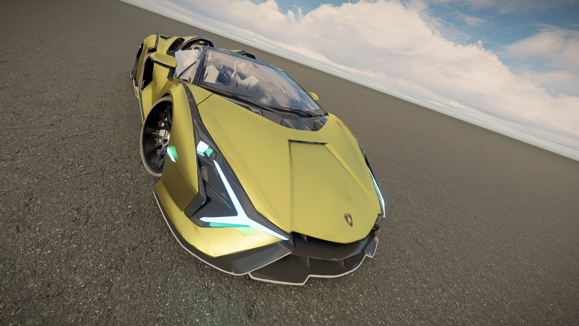 Wallpaper #2meb55IBSpphPi3-_DiQ157 Lamborghini Sian Roadster 3D Model by Alphagroup