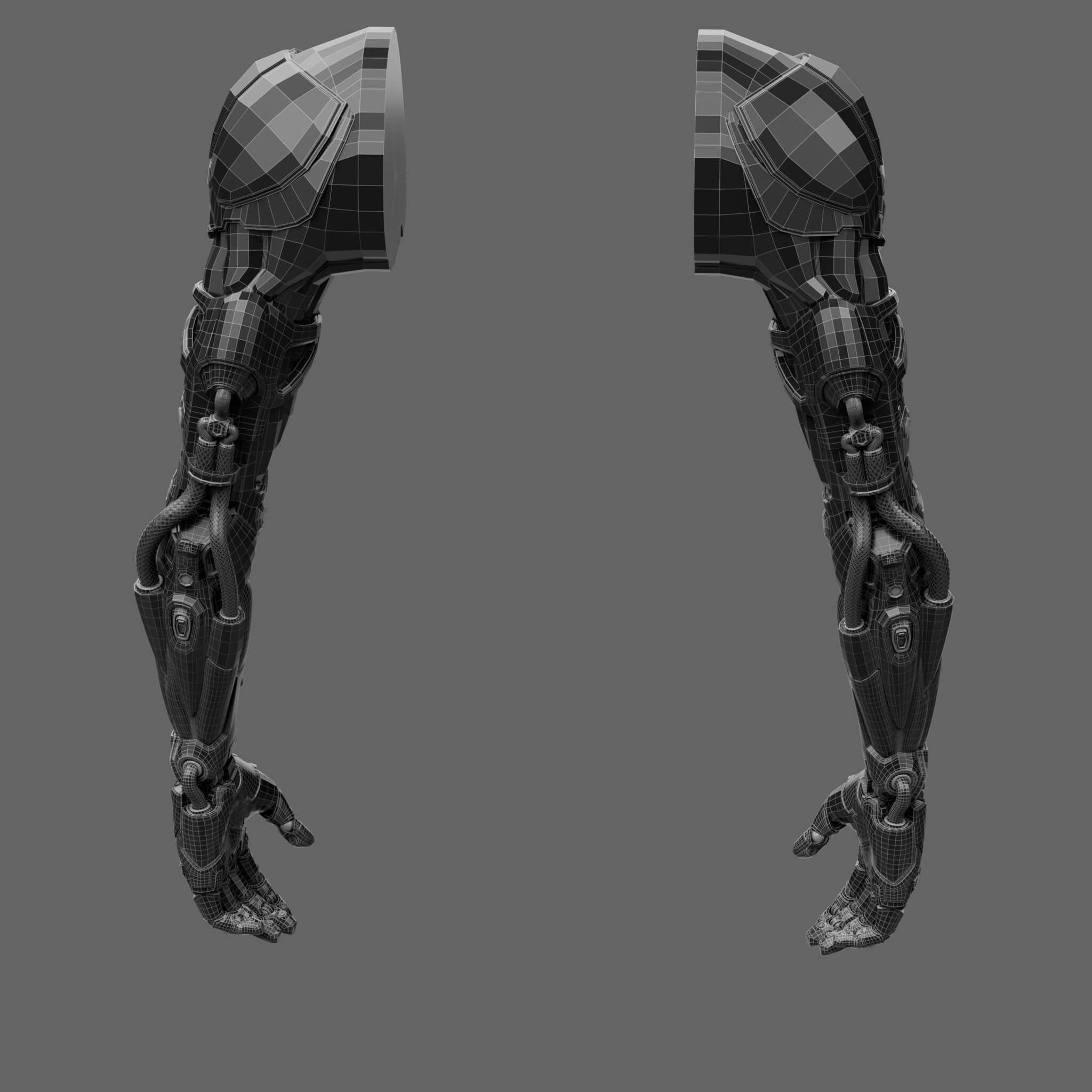 Wallpaper #yCymSZMB0E1QgA7wRfMq20 Cyberpunk Arm Augment 3D Model by Samsimsom