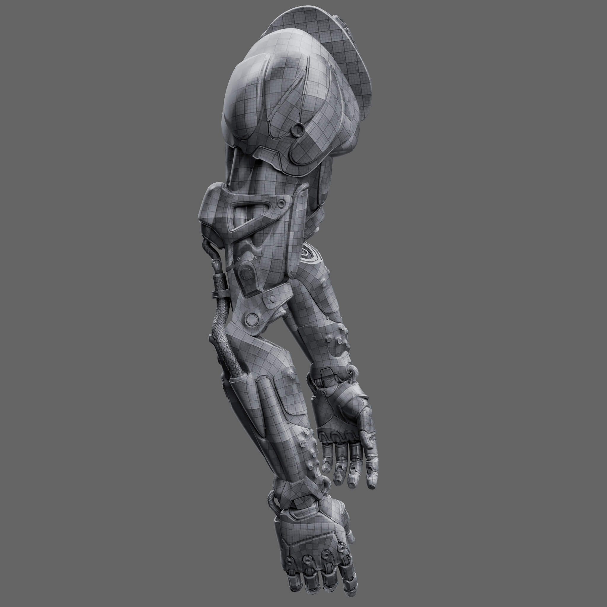 Wallpaper #yCymSZMB0E1QgA7wRfMq28 Cyberpunk Arm Augment 3D Model by Samsimsom