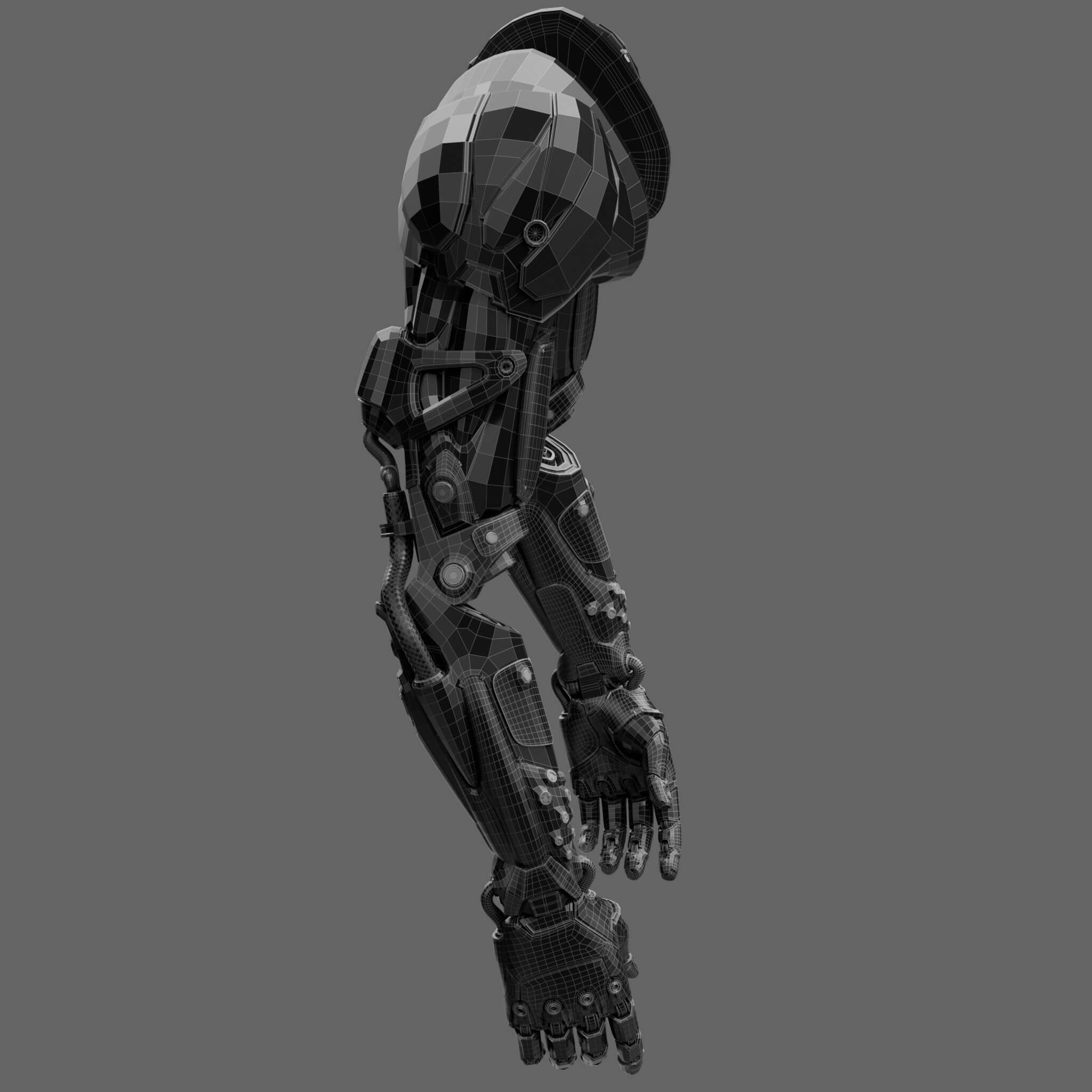 Wallpaper #yCymSZMB0E1QgA7wRfMq59 Cyberpunk Arm Augment 3D Model by Samsimsom