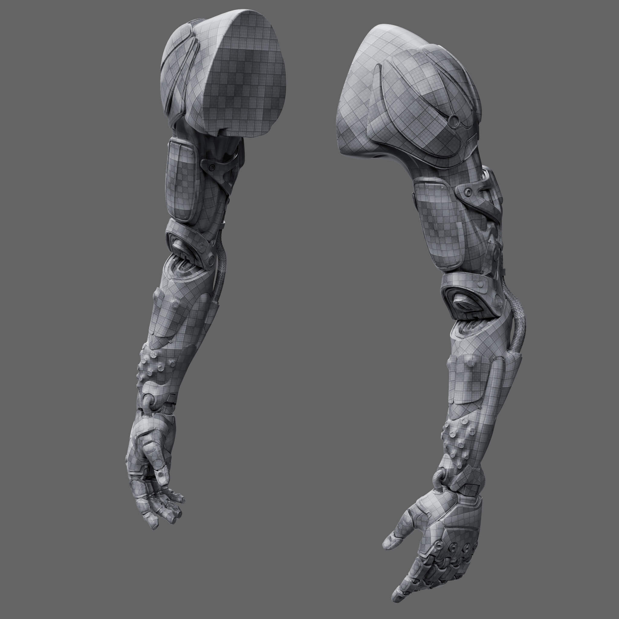 Wallpaper #yCymSZMB0E1QgA7wRfMq40 Cyberpunk Arm Augment 3D Model by Samsimsom
