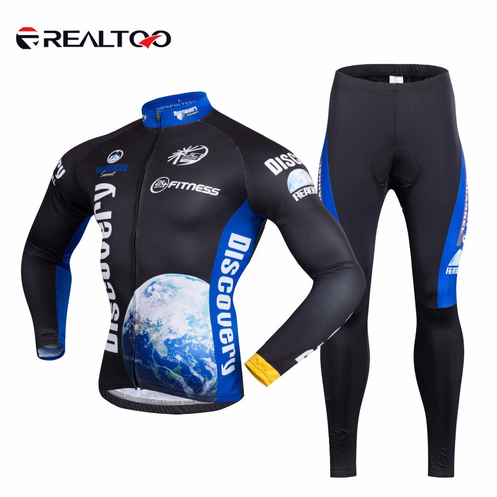 Wallpaper #vrkT35IBJvJKYCmE3AhE257 Realtoo Mens Long Sleeve Bike Jersey Pants Set Elasticity Light Thin