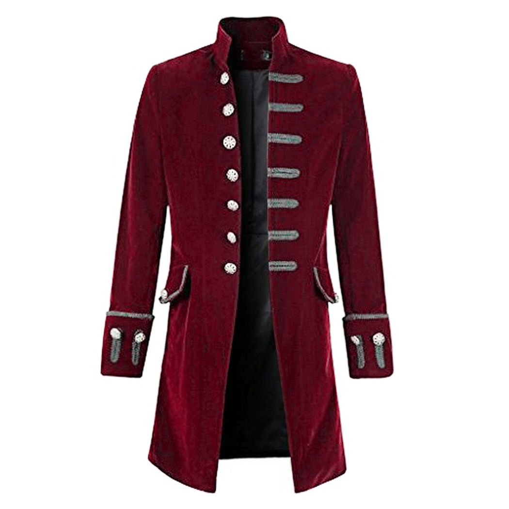 Wallpaper #kyxGSZMB0E1QgA7wmPIG30 2018 Retro Steampunk Men Coat Gothic Tailcoat Long Jacket Fashion
