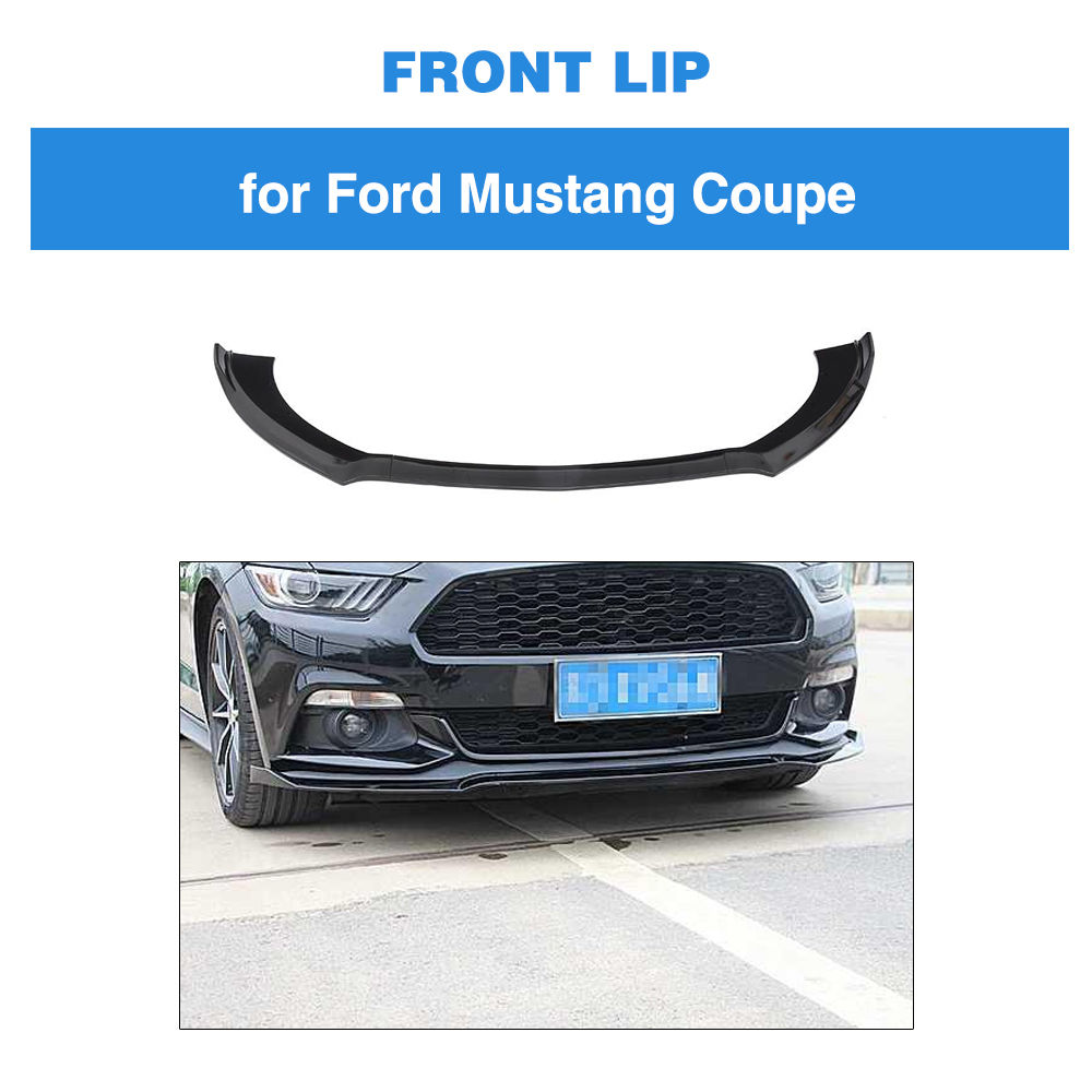 Wallpaper #_bhL25IBJvJKYCmEP_UA229 Abs Matte Blak Glossy Black Front Bumper Lip Spoiler Splitters for Ford