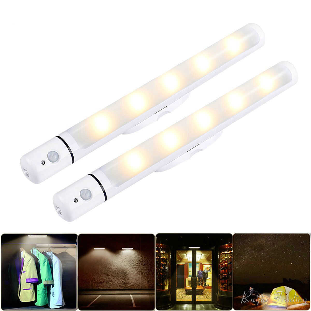 Wallpaper #rWcYBpMBSpphPi3-fr9I207 Battery Powered Wall Light LED Motion Sensor Camping Kast Kitchen