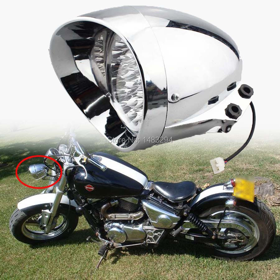 Wallpaper #_bkg35IBJvJKYCmE2wi4152 Aliexpresscom Buy New 7 Chrome LED Motorcycle Bullet Headlight LED