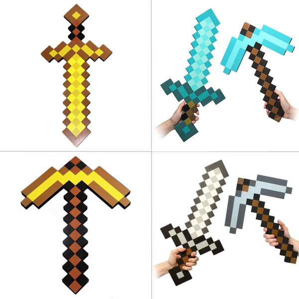 Wallpaper #zLiS1pIBJvJKYCmEAd4v258 Eva Foam Minecraft Sword Pickaxe Ax Toy Eva Sword Toy Foam Mosaic