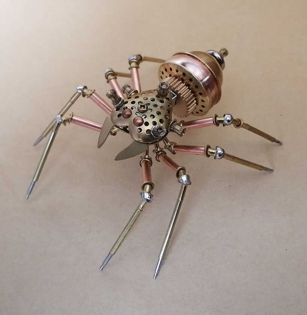 Wallpaper #MVgVNJMBzN9vxX348jvw81 Handmade Metal Spider Steampunk Mechanical Insect Cyberpunk Spider