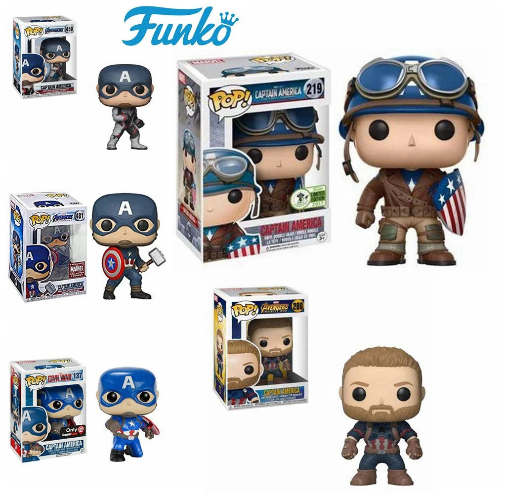 Wallpaper #vWfWEJMBSpphPi3-LPSt173 Funko Pop Marvel Avengers Endgame Captain America Exclusive 450