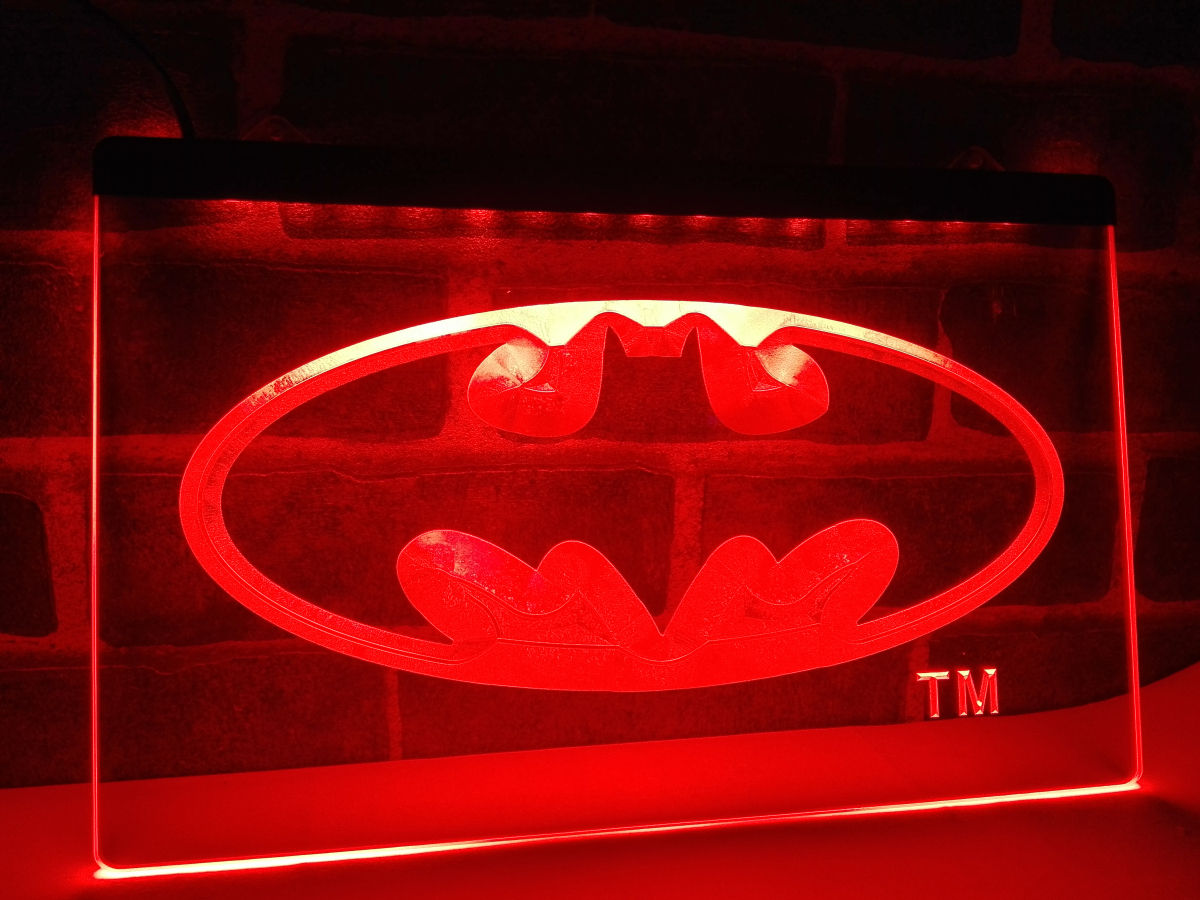Wallpaper #s2dH-ZIBSpphPi3-74wo83 Lc001 Batman Hero Man Cave LED Neon Light Sign Home Decor Crafts in