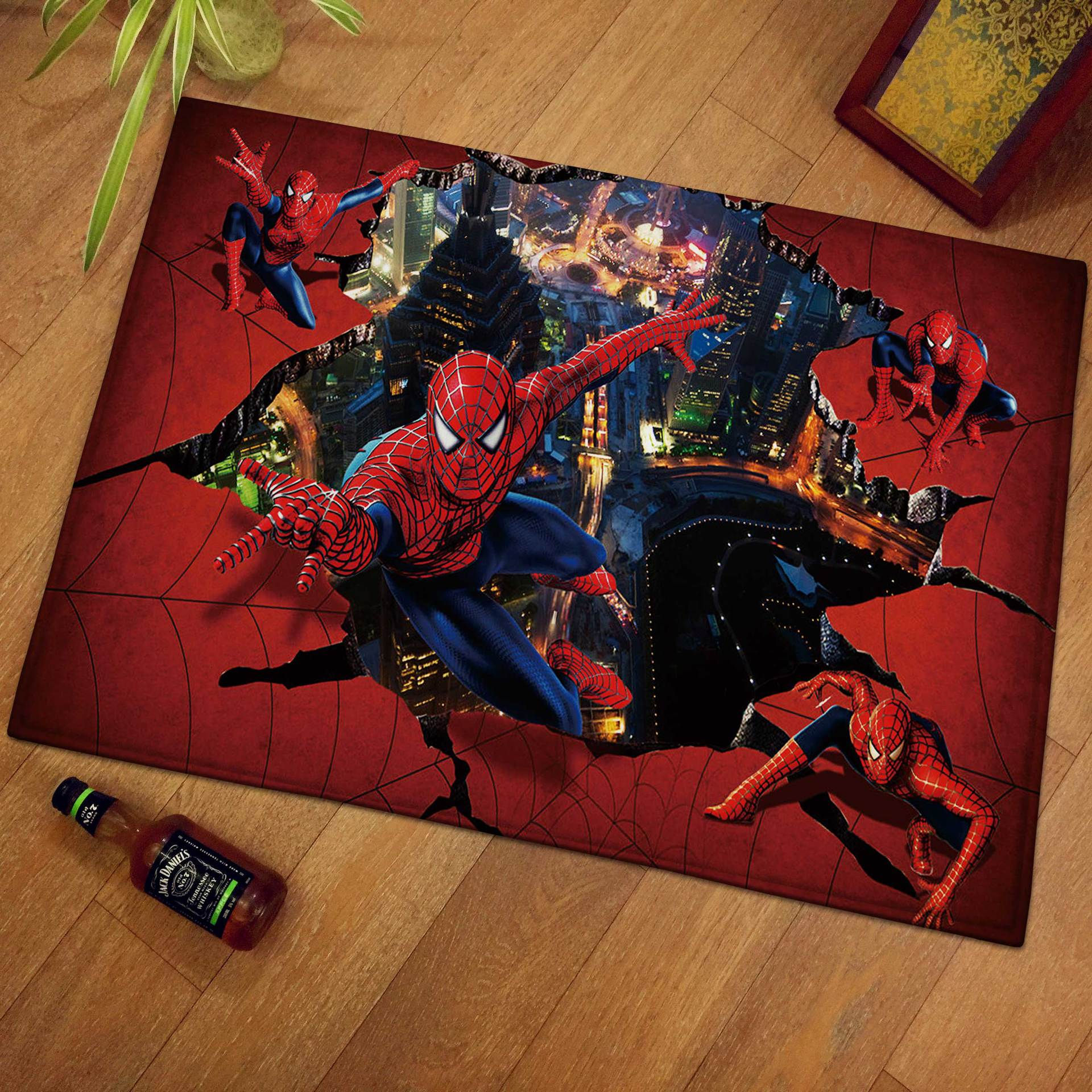 Wallpaper #RYLzP5MB0GiFKesMucCx136 Disney Marvel Spiderman Printing Carpet Flannel Multiple Patterns Rug