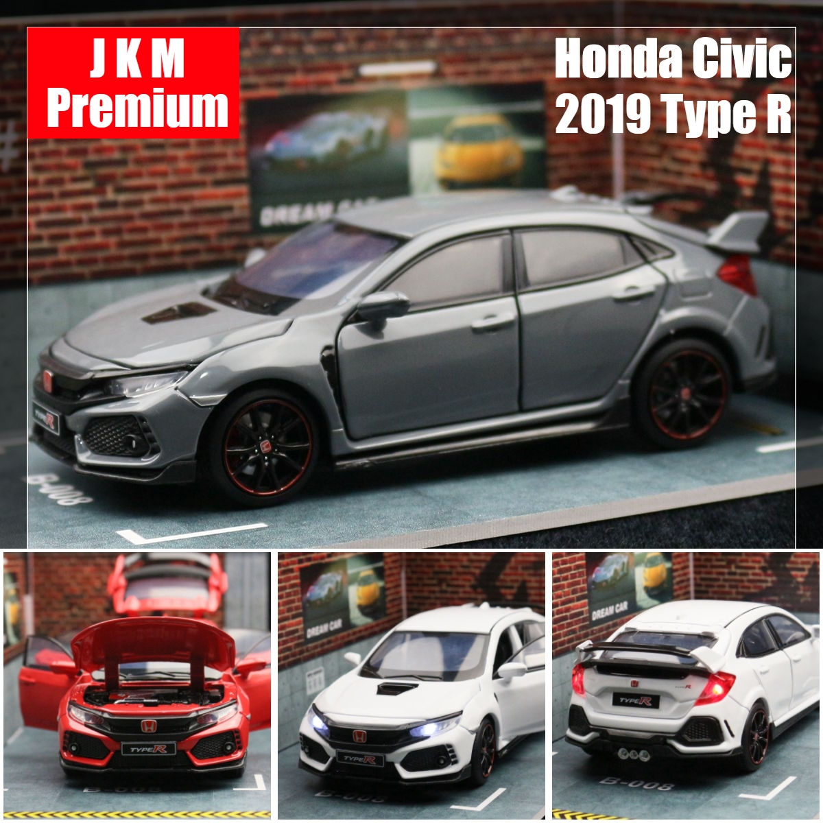Wallpaper #eqXVNpMBVBiSkHCacIqq14 1 32 Honda Civic Type R Toy Car for Children Diecast Miniature Model