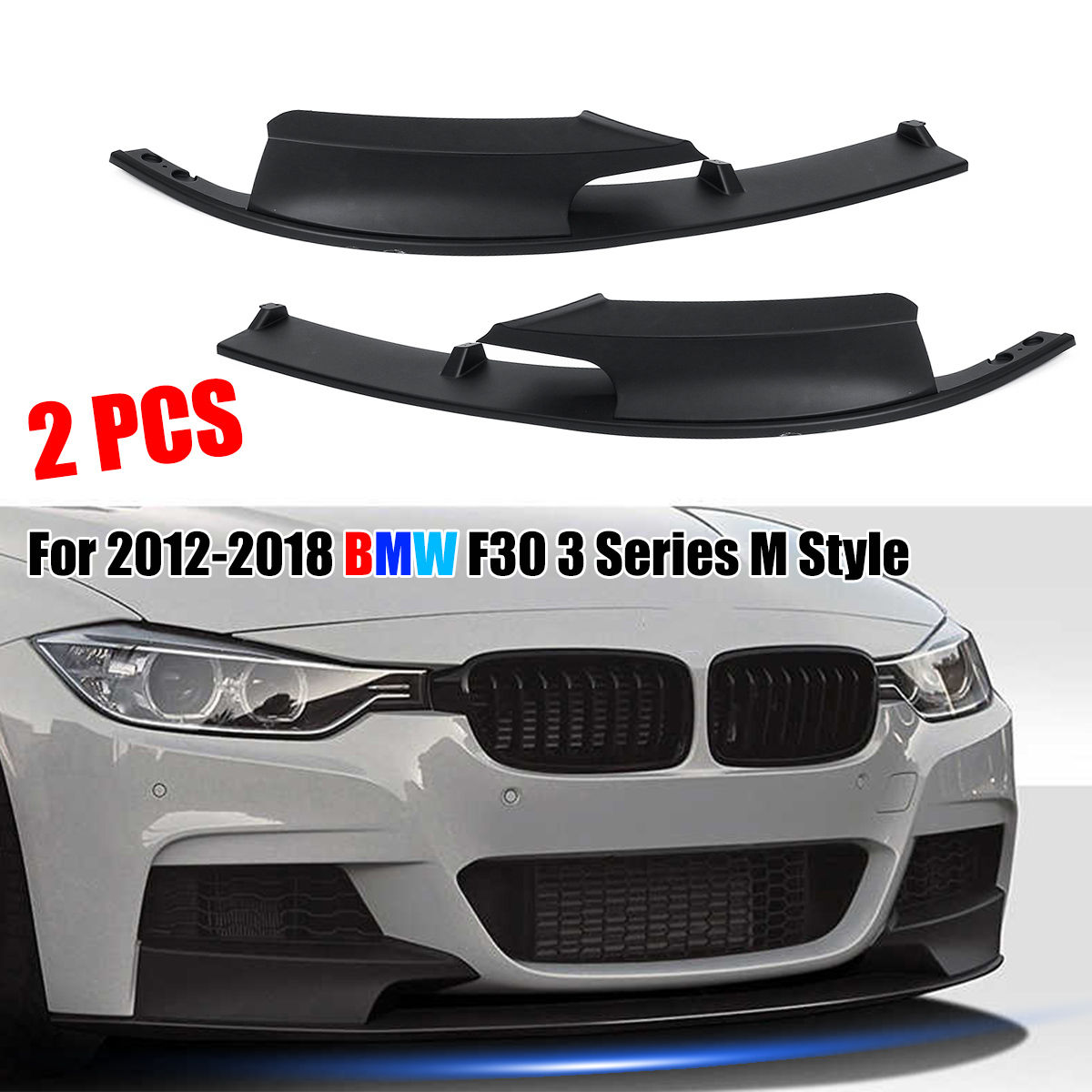 Wallpaper #9QPSZZMBpyOg8YnEWtm7312 Matte Black Surface Front Bumper Cover Protector Splitter Lip for BMW