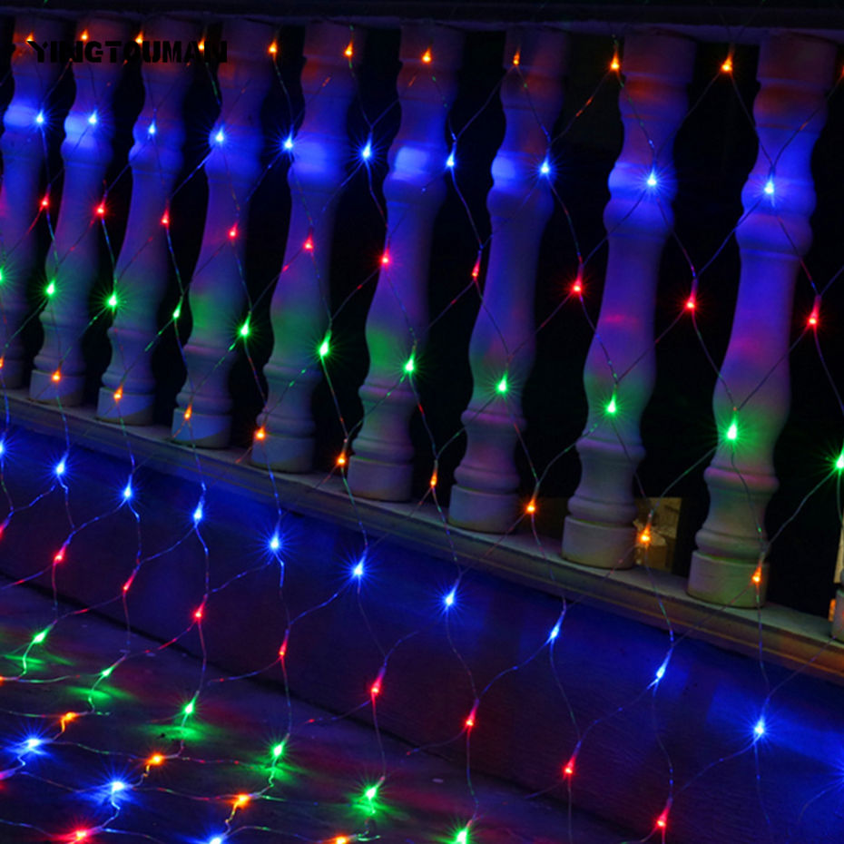 Wallpaper #zpwf4pIBZHQxiYarj74D380 Yingtouman Starry Sky 320bulbs LED Net Light Christmas Party Spider Web