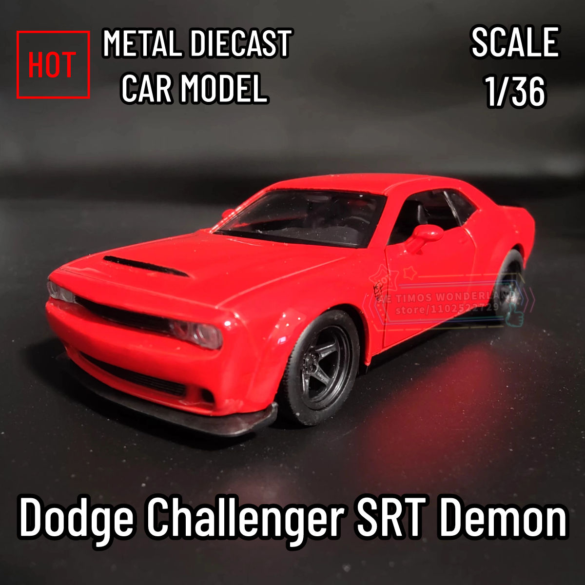 Wallpaper #Jmh3HpMBSpphPi3-CSlS141 1 36 Dodge Challenger Srt Demon Muscle Car Model Scale Metal Diecast