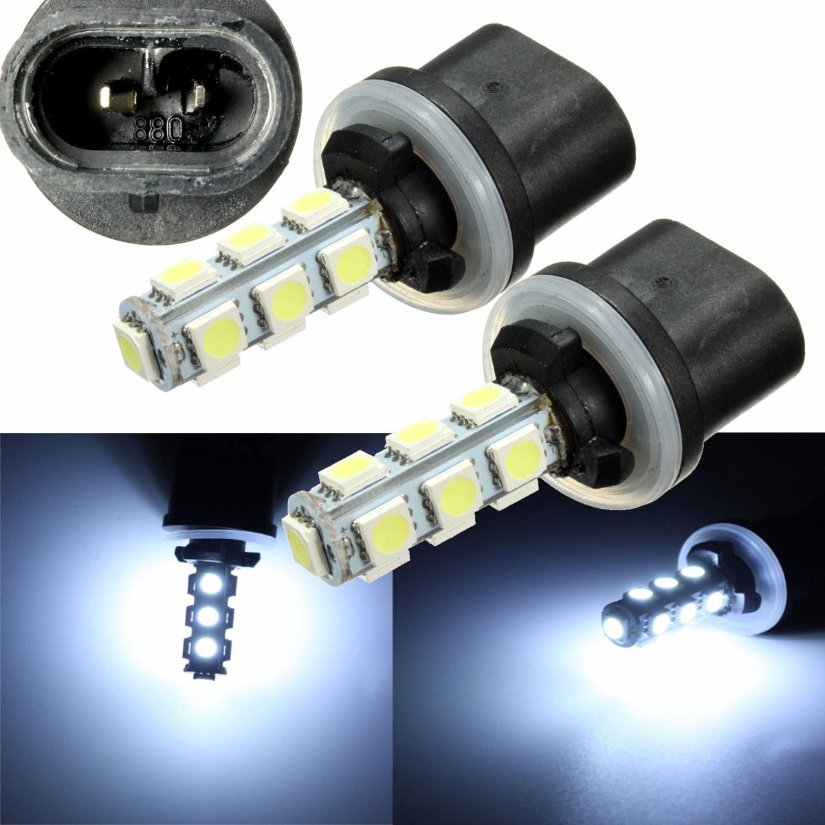 Wallpaper #IGdOAZMBSpphPi3-xqpU353 2pcs 13smd 880 893 899 6000k LED Projector Lens Design Cars Fog Light